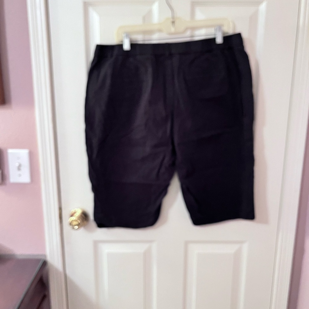 PM030724 Dress Barn Black Jean Shorts